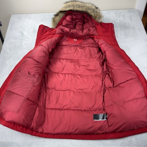 Uniqlo Ultra Warm Hybrid Down Parka Men's Size Medium with Fake Fur Hood 419992 - Picture 3 of 13